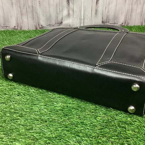 Vintage Marc Jacobs Handbag Briefcase Black Leather - Picture 5 of 16